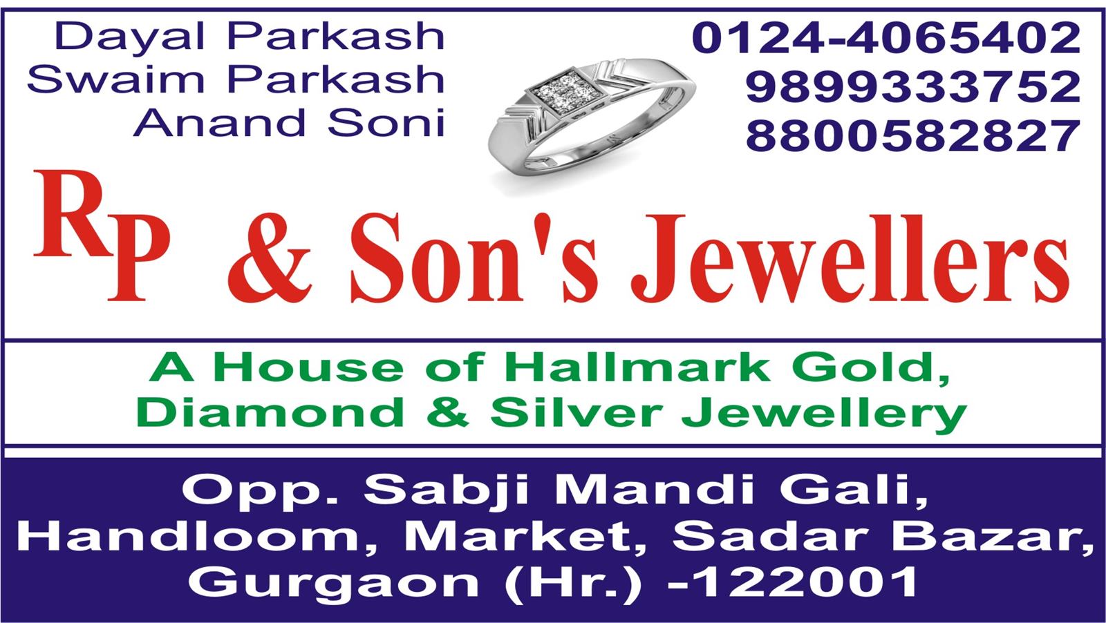 RP  & SONS JEWELLERS 